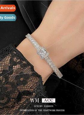 Zircon round hollowed out snap bracelet fashion hundred brac