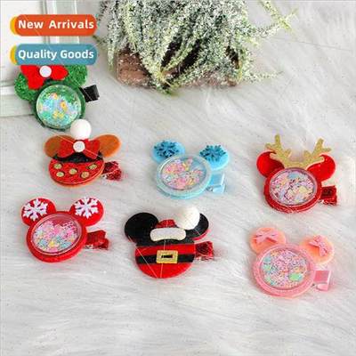 Christmas children hair accessories cute Mickey Mouse head a