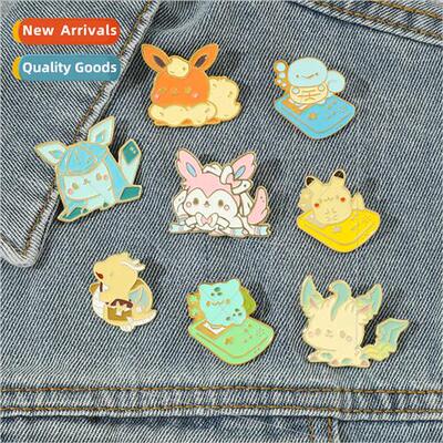 Pokemon Brooch Pokémon Pikachu Cute Badge Cartoon Premium c
