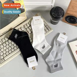 men solid odor short swe anti socks cotton Socks color