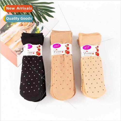 New velvet thickened straight plate dot stockings steel stoc