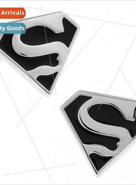 superhero series black superman cufflinks 适用men gift dunhu