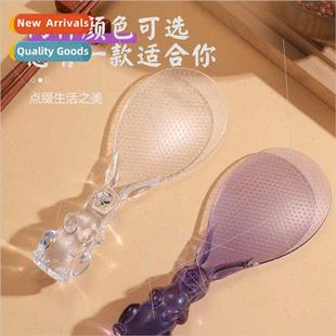 rice spoon cute Creative stick transparent bunny new