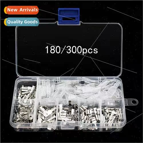 180 300pcs inserted spring+insert+sheath 6.3 4.8 2.8 plug-in