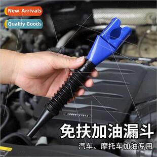 Pouring oil whout holding convenient gas funnel square thick