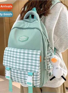 new men women Korean backpacks 适用middle school students sc