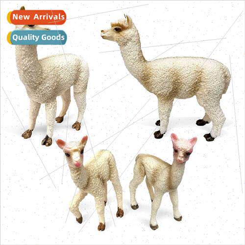 Animal alpaca model solid PVC whe grass mud horse humpless c