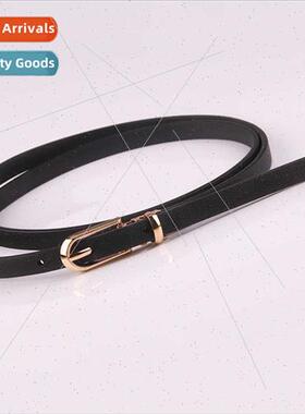 Korea new multi-color dress sweater thin belt women versatil