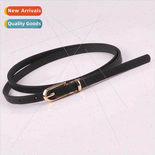 Korea new multi-color dress sweater thin belt women versatil