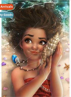 New hand-applied diamonds full diamonds living room characte