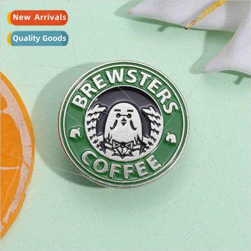 Cartoon New Cute Coffee Marker Badge Fun Dove COFFEE Metal B