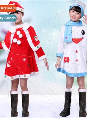 Christmas Festive Day Costumes Boys Girls Santa Claus Clothe