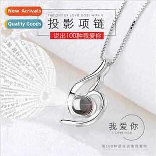 Love Pendant 100 Necklace Projection Memory Languages You