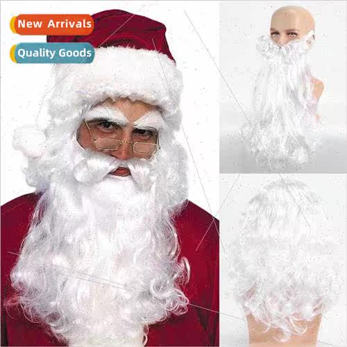 Father Christmas Hair Christmas  Big Beard Wig Old Man Grand