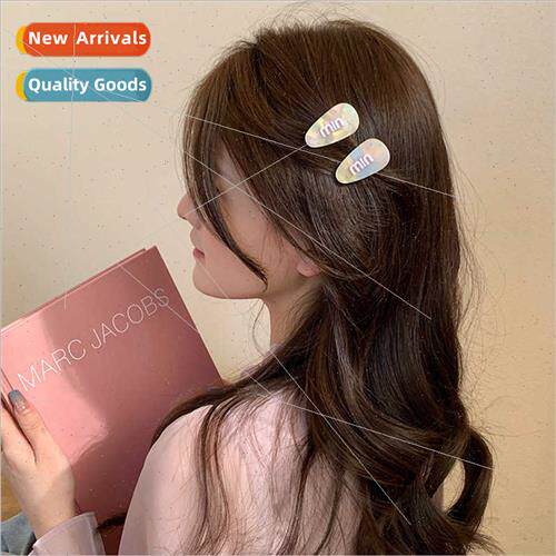 Spring girls acetic acid bangs small hairpin side clip hairp