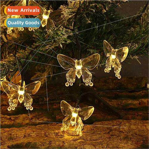LED Solar Butterfly ghts String Colorful Flash Decoration gh