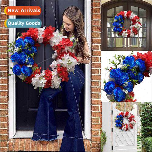 Independence Day Wreath Decorative Ornament Holiday mulation