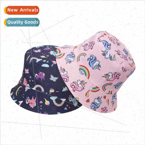 New Europe Uned States unicorn printing fisherman hat basin