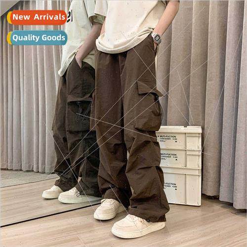 2023 work pants men women youth popular micro-stch solid col