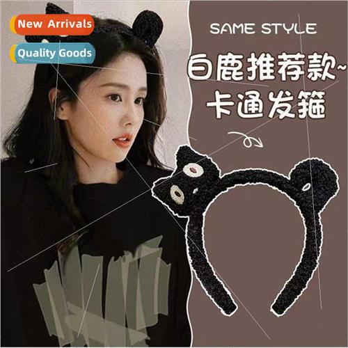 original black cat versatile cute girls cute swim play hairp