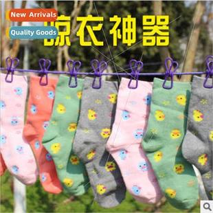 Creative Outdoor Clothesline wh Clip Clothesline Travel Port