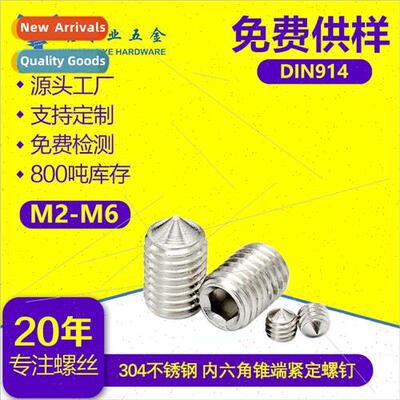 Stainless steel DIN914 M2-M6 hexagon socket set screws wh co