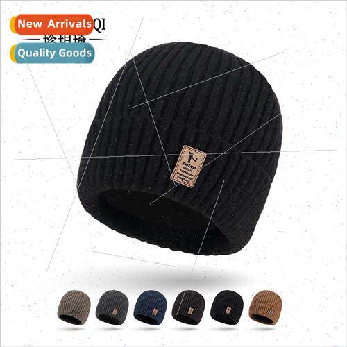 New fall winter men knted cap cold padded hat youth fashion