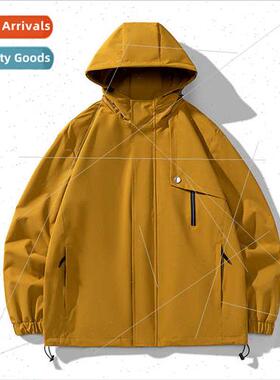 2023 spring hooded jacket jacket men spring fall  tide ins t