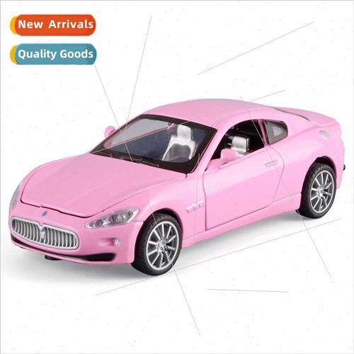 Boxed 1:32 Pink Alloy Maserati Sports Car Model Chicken Kids