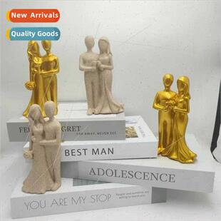 creative sandstone resin Modern wedding new couple simple