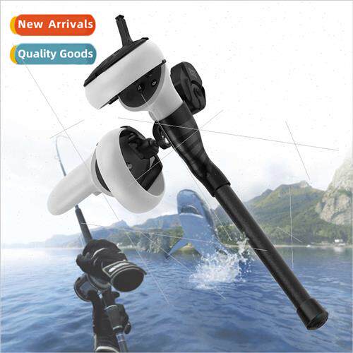 Oculus quest 2 fishing rod VR gaming accessory compatible wh