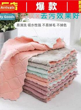 Kchen household cleaning wipes absorbent thickened double-si