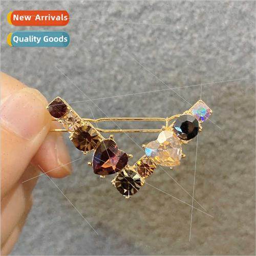 Hair clip new retro imation crystal bangs clip hairpin top c