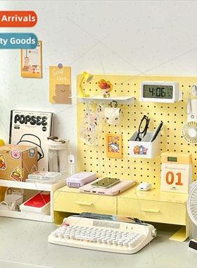 Desktop hole plate shelf metal no punch wall hanging desk mu