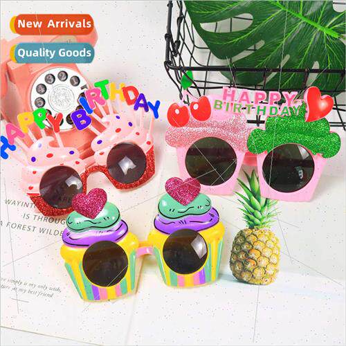 Sunflower Kids Happy Birthday Creative Party Photo Glasses A