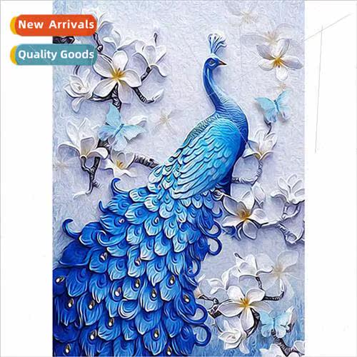 New hand-applied diamond living room animal decoration paint