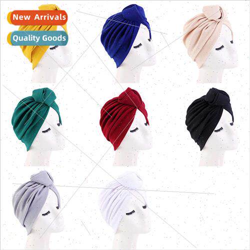 Hat female corn grain knotted turban hat ethnic wind wrapped