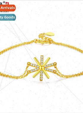 Gold bracelet women gold new snowflake bracelet wedding ladi