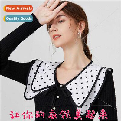 Polka dot lace small shawl female cape summer whe multifunct