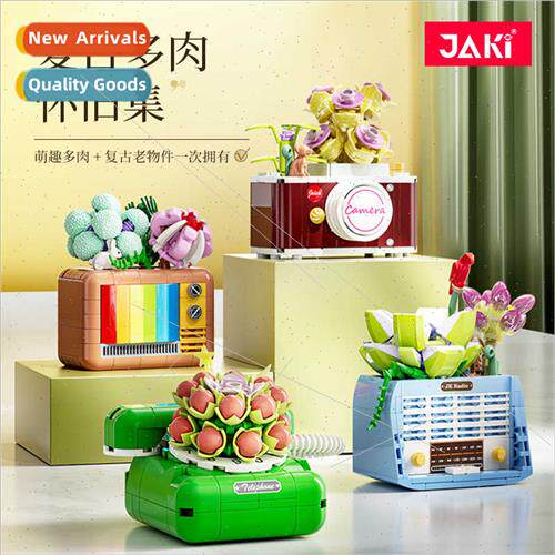 JK2715-18 Vintage succulent electrical building blocks flowe