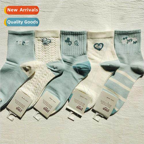Autumn winter new women mid-calf sports tide socks cotton so