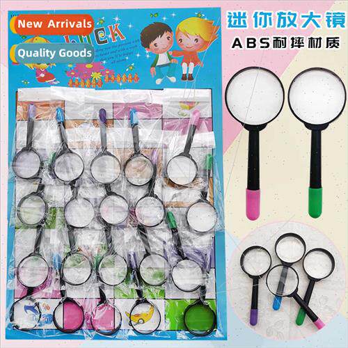 Children handheld mini magnifying glass pen optical toys kin