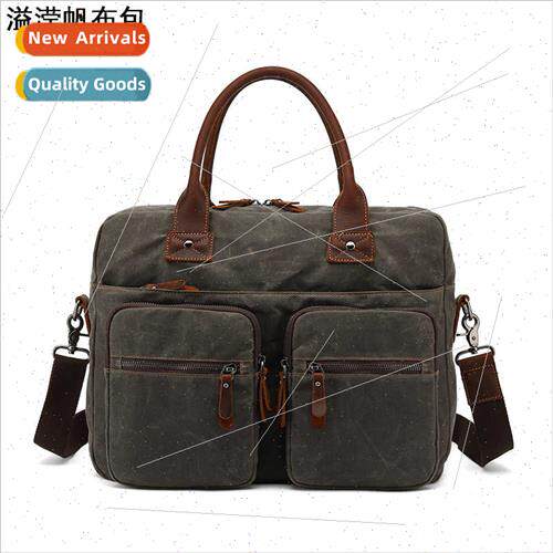 Tote Briefcase Men Business Shoulder Crossbody Bag Outdoor T