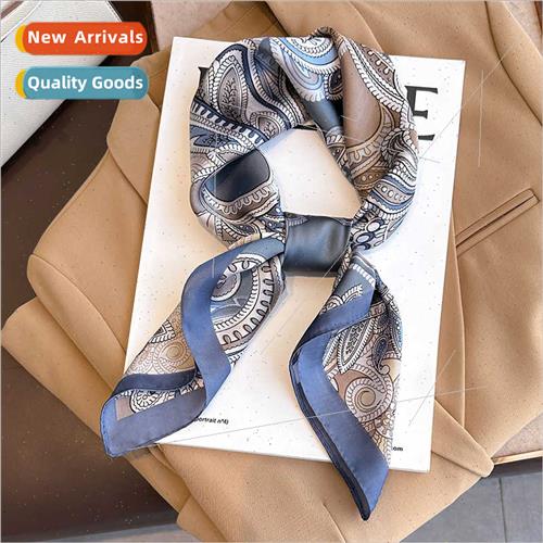 Korea cashew flower fashion small square scarf female 2023 n