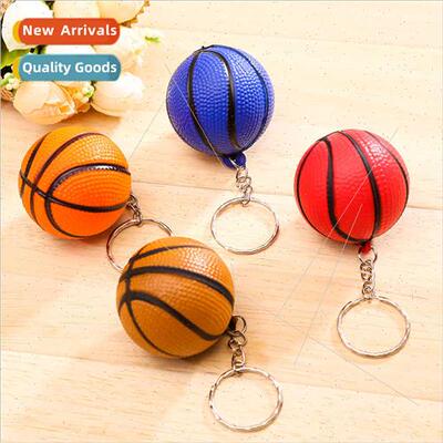 PU foam basketball keychain sports ball jewelry pendant adve
