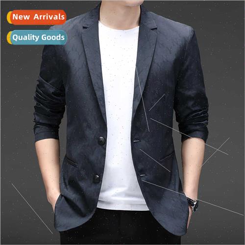 2023 Spring Autumn thin middle-aged men striped su jacket bu