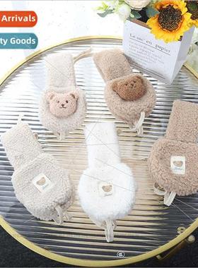 Korean children plush boneless earmuffs winter baby ear prot