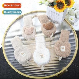 Korean children plush boneless earmuffs winter baby ear prot