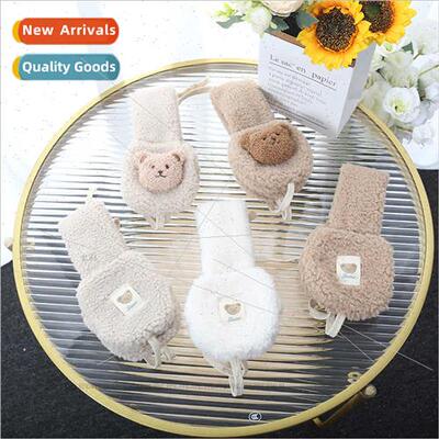 Korean children plush boneless earmuffs winter baby ear prot