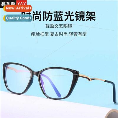 flat glasses Ms. 1902 cat eye goggle frame anti-computer rad